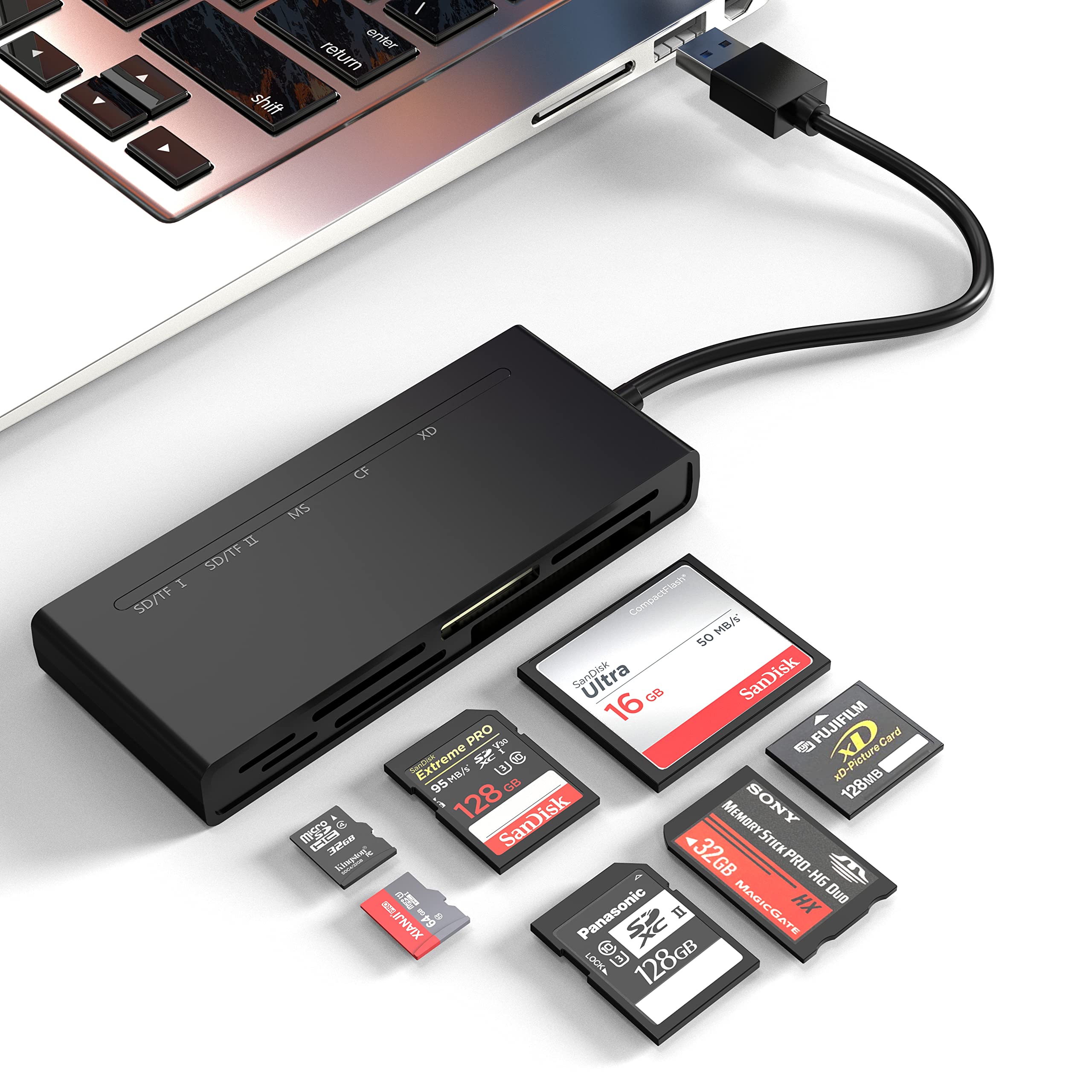 2-in-1 UGREEN USB-C 3.1 card reader for microSD + SD