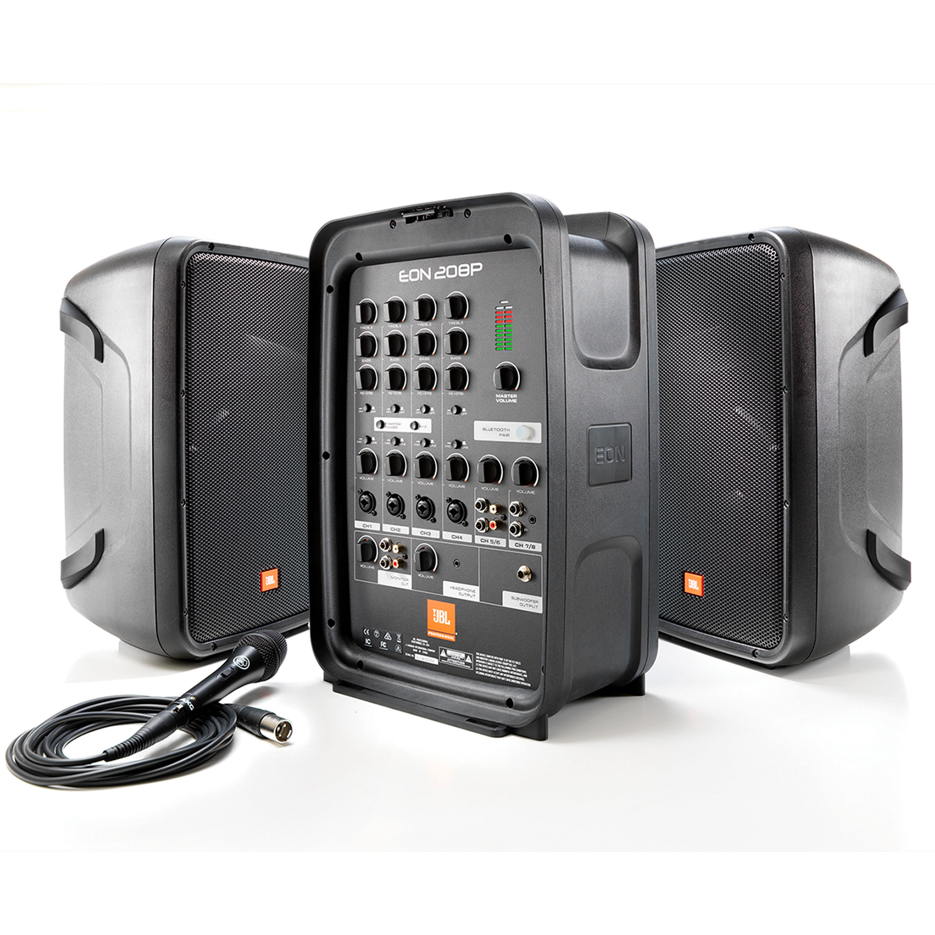 JBL EON208P Portable PA Speaker with Mixer and Bluetooth
