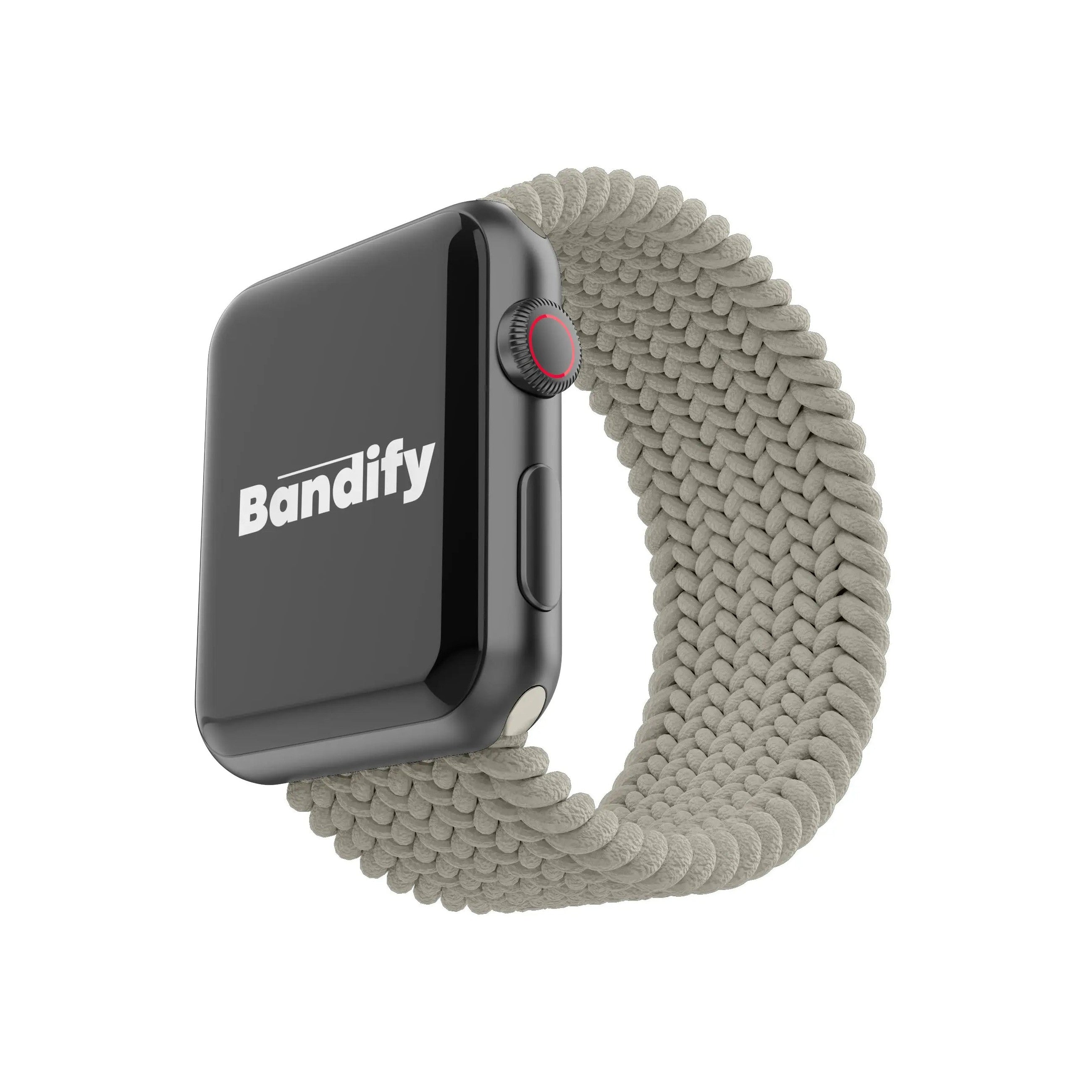 HI-SHIELD Watch Strap ສາຍໂມງ Apple Watch – ສາຍ Nylon ແບບຢາງຢືດ Braided Solo Loop 44/45/46/49 mm