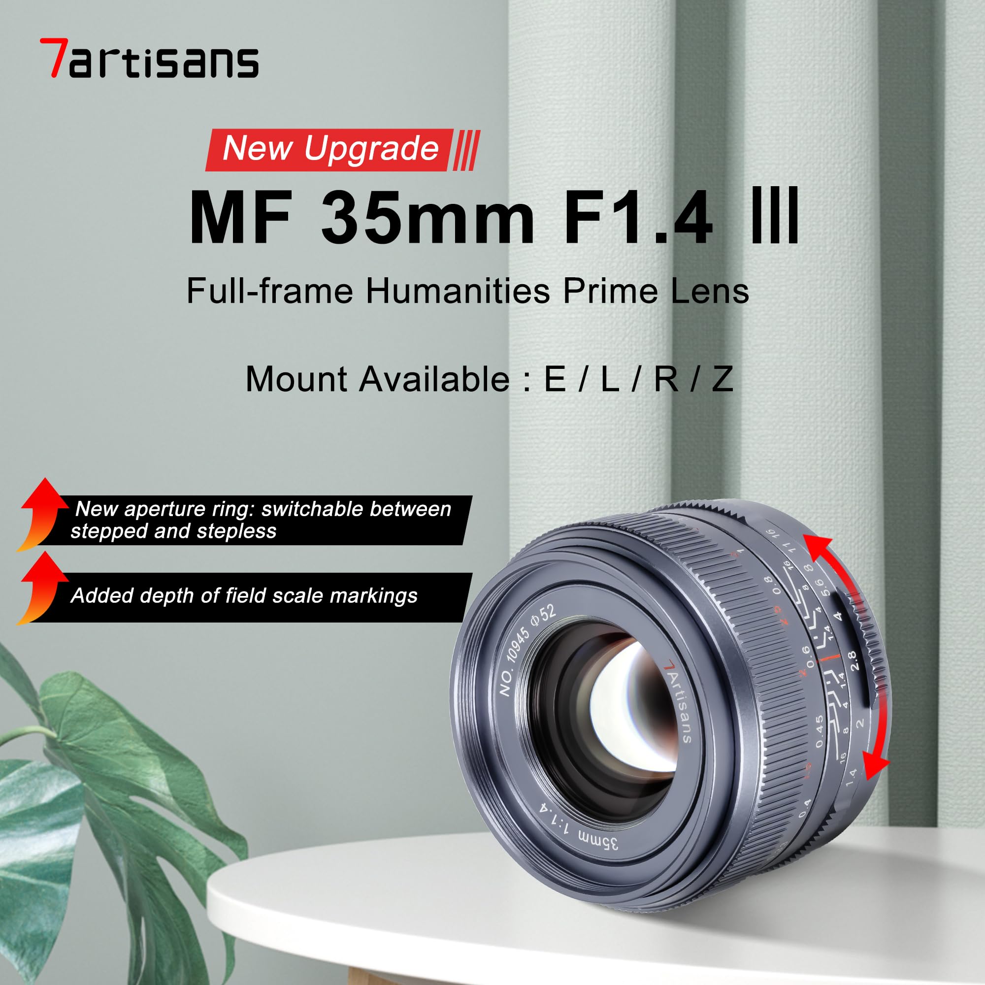 Focus Camera Lens Titanium Matte 16 PM