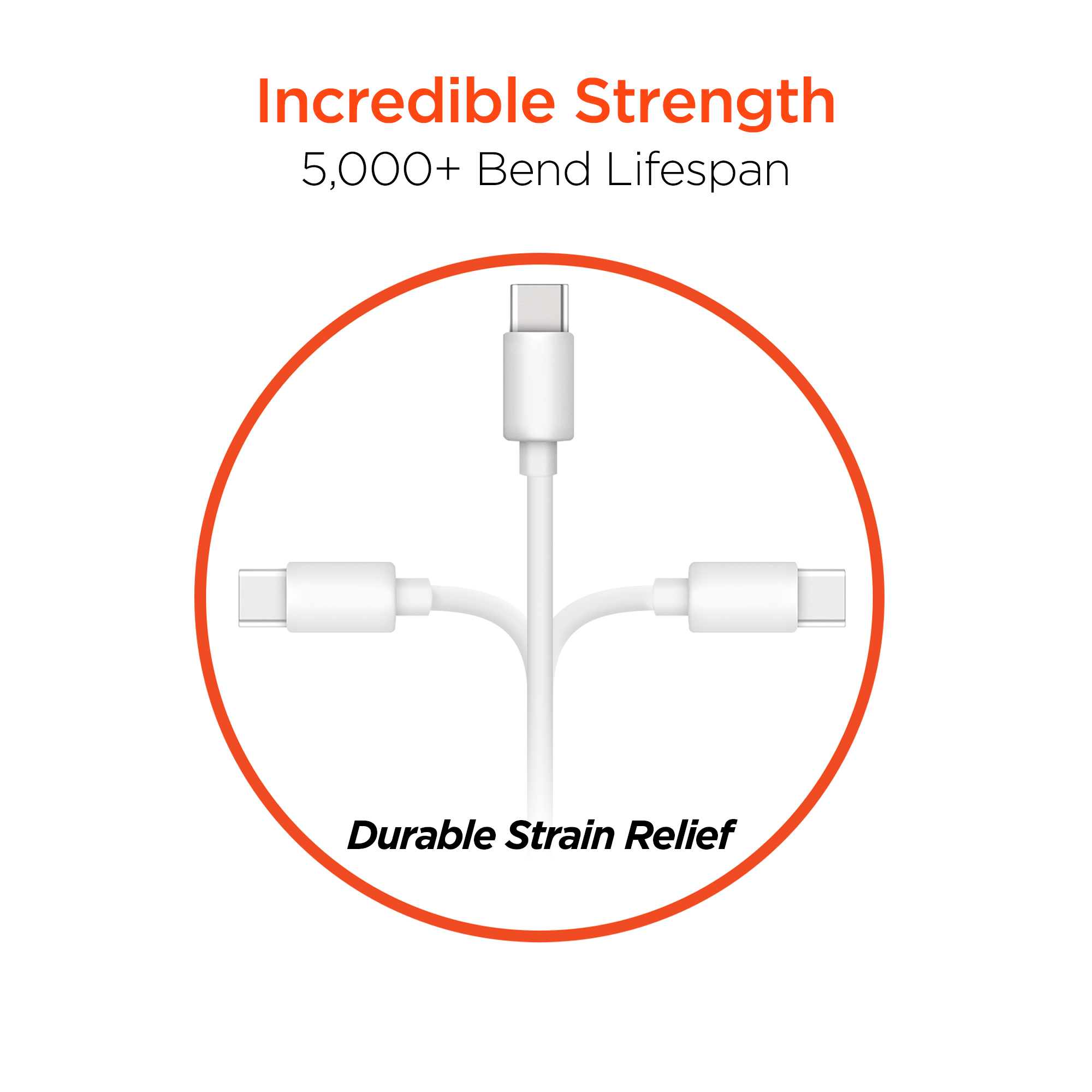 Hi-Shield ສາຍສາກແບບຖັກ 3A Super Hi-speed Charge & SYNC Type-C to Lightning