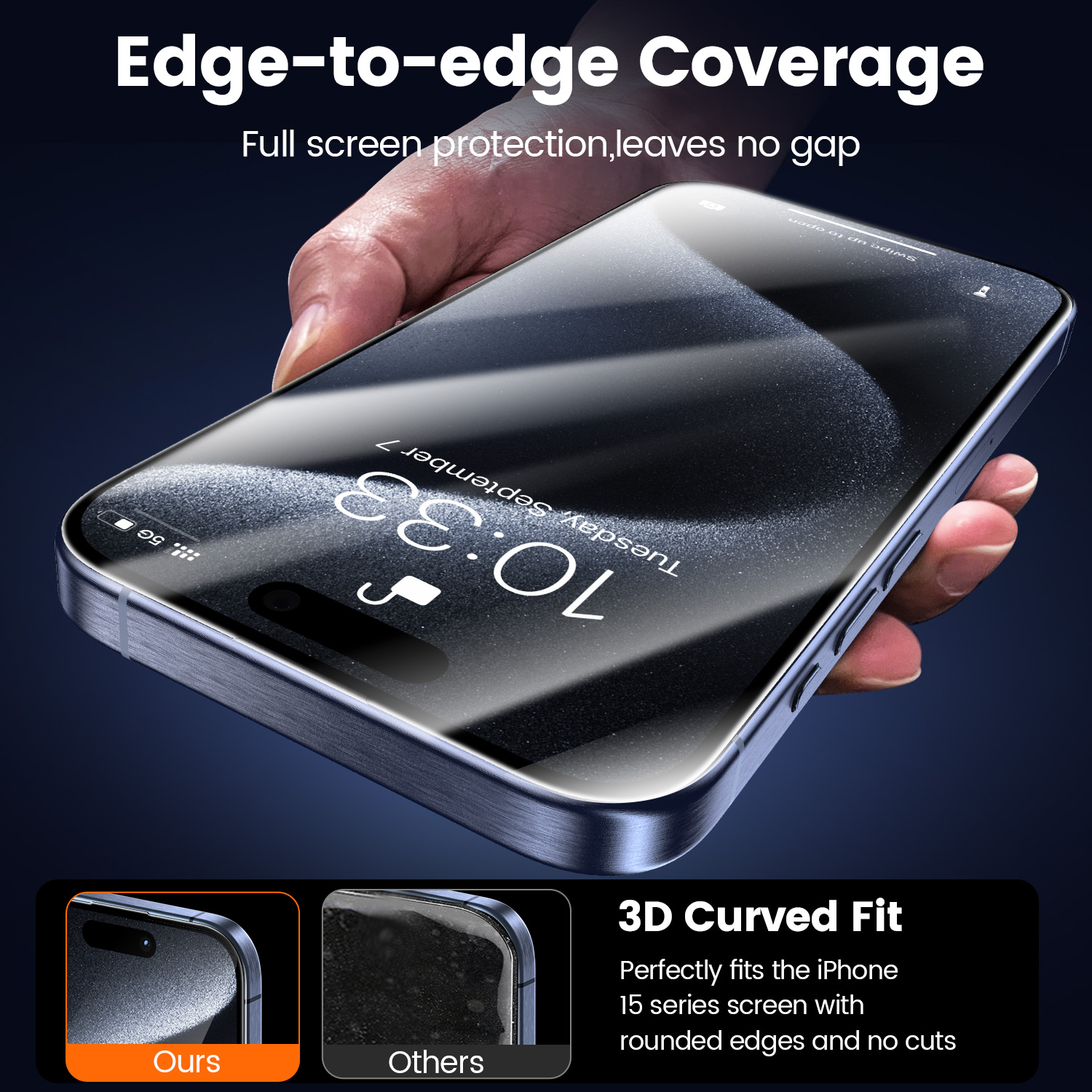 Hi-Shield 2.5D Privacy Glass for iPhone 17 Pro Max