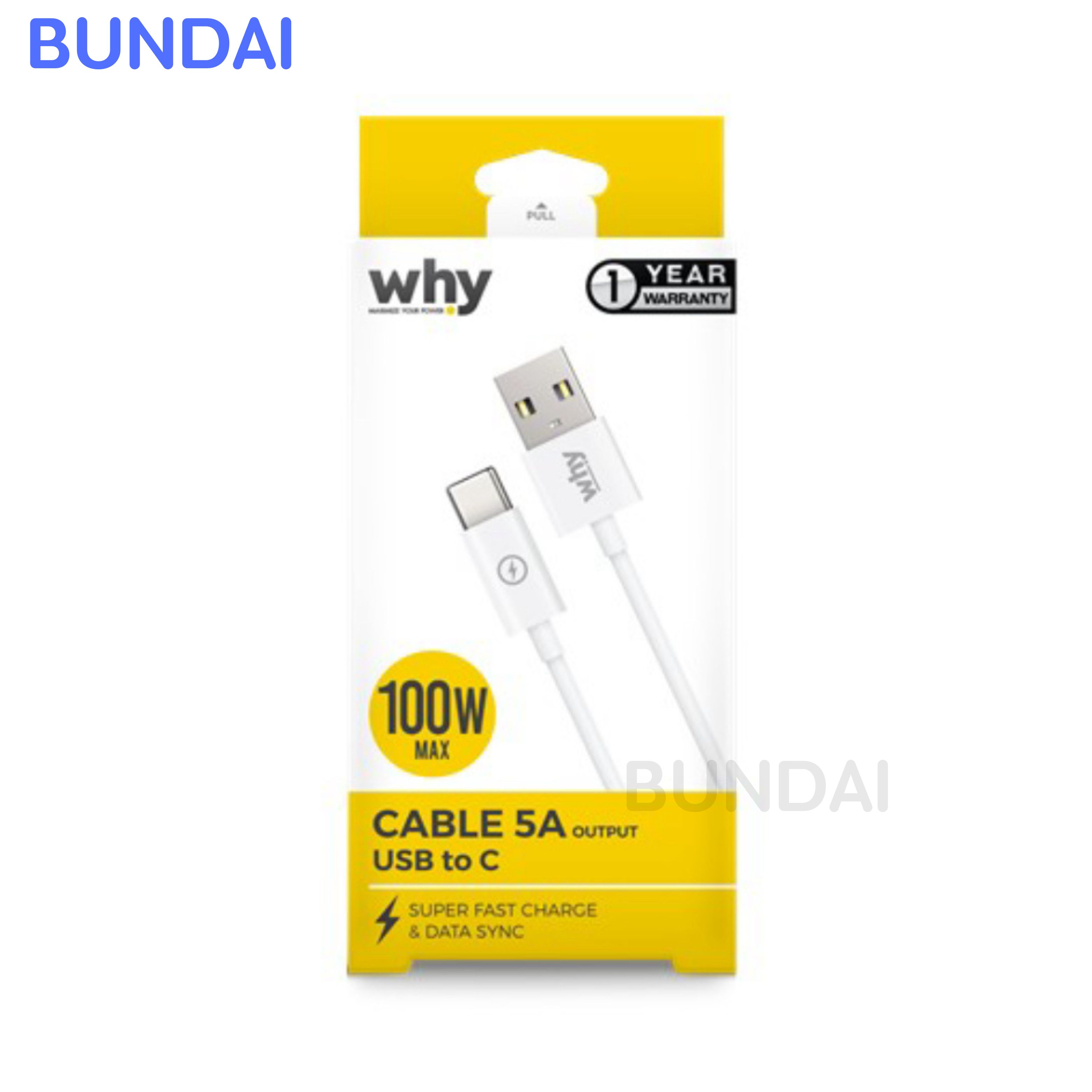 WHY Quick USB to C 1.2M 5A UC-2261C