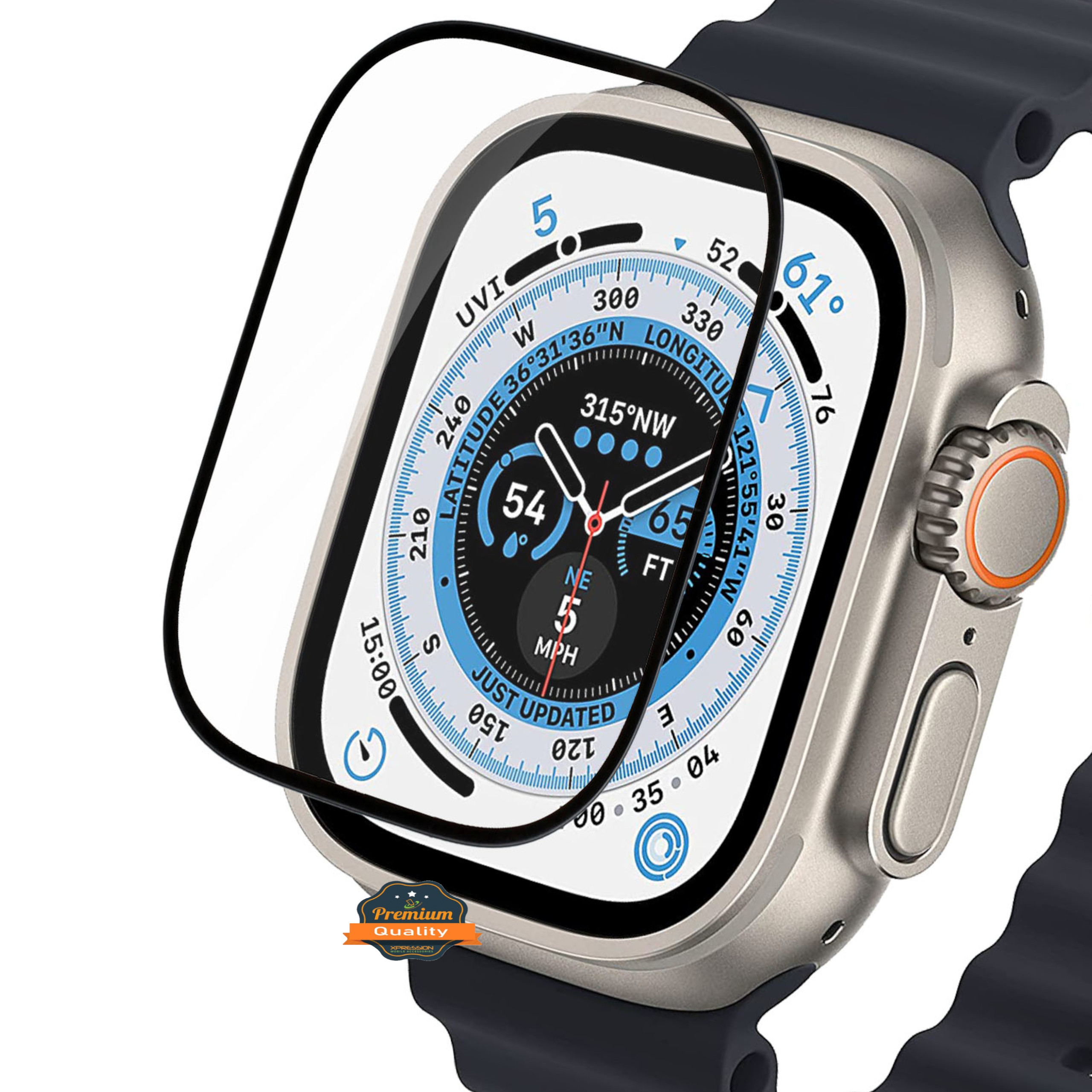 HI-SHIELD Clear Glass for Apple Watch ULTRA 49mm 9H Hardness