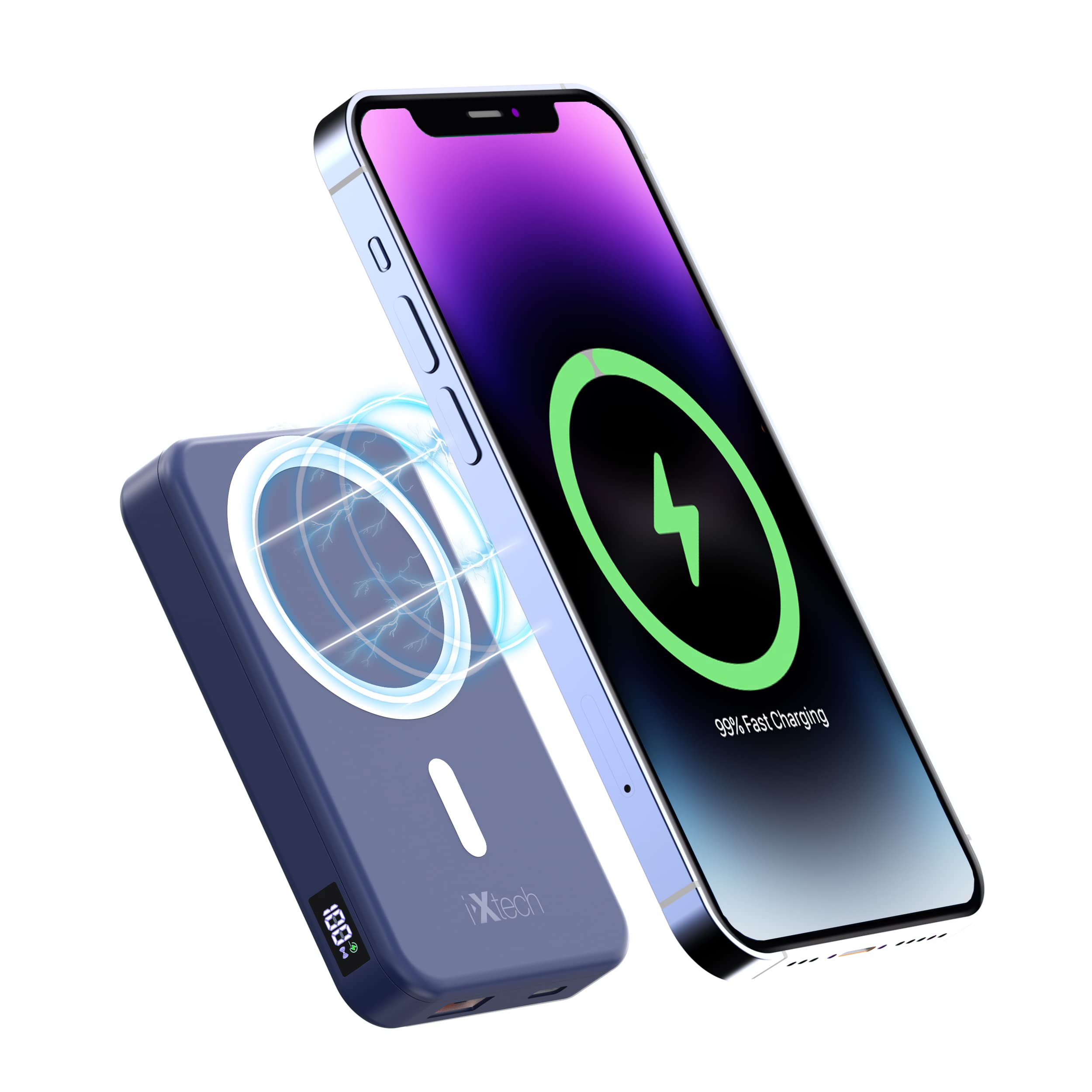 WHY STILL ສາຍໄຮ້ສາຍ Magnetic Car Fast Charger CC-3041