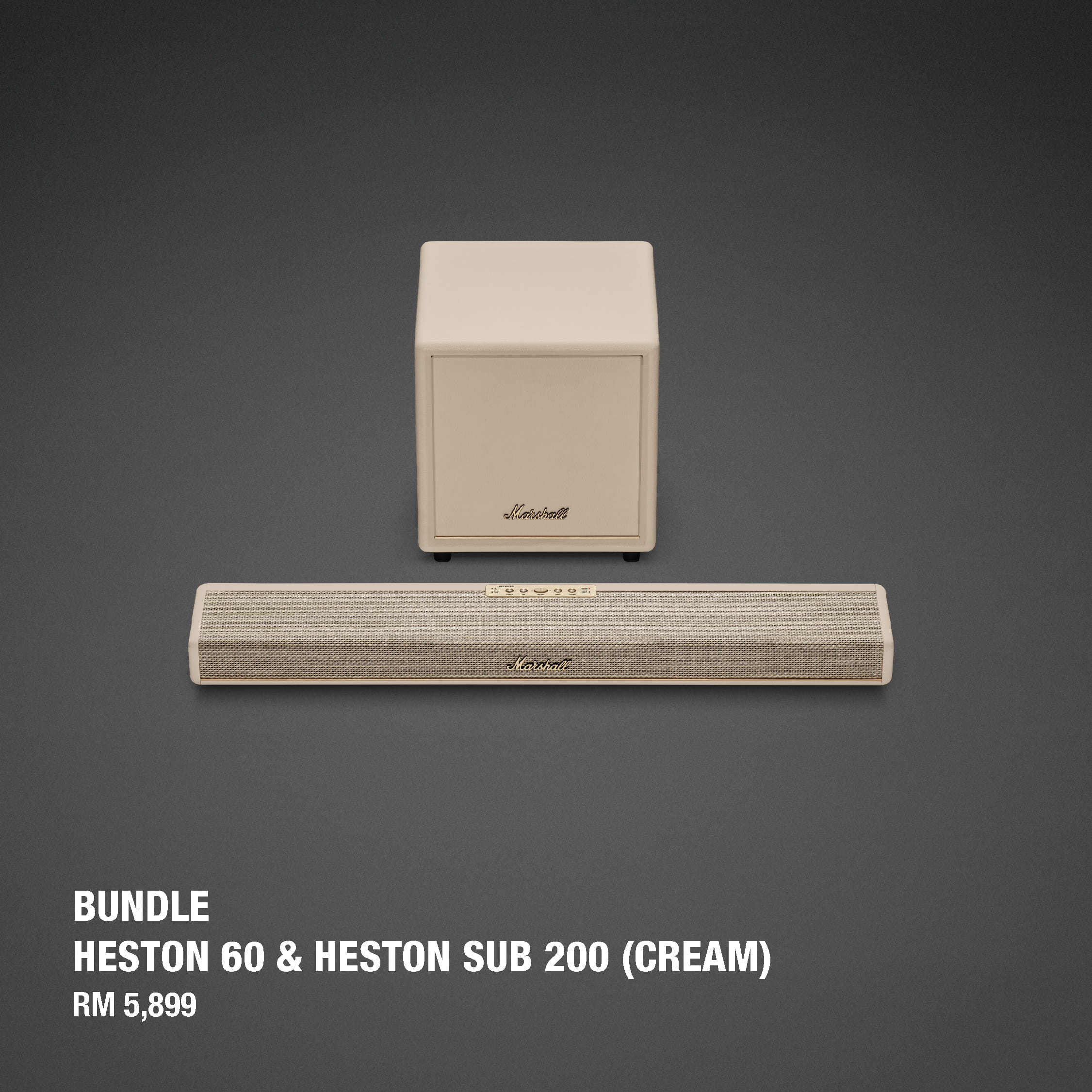 Marshall Heston 60 Soundbar Cream