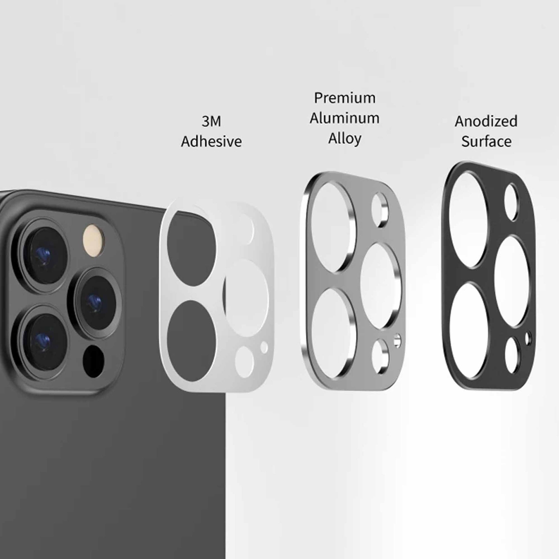 HI-SHIELD Aluminium LENS for iPhone 12