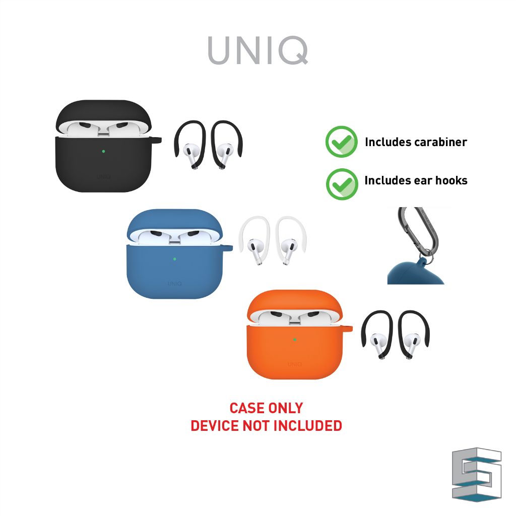 Uniq Nexo Active Hybrid Silicone Airpods Gen4 With Sports Ear Hooks