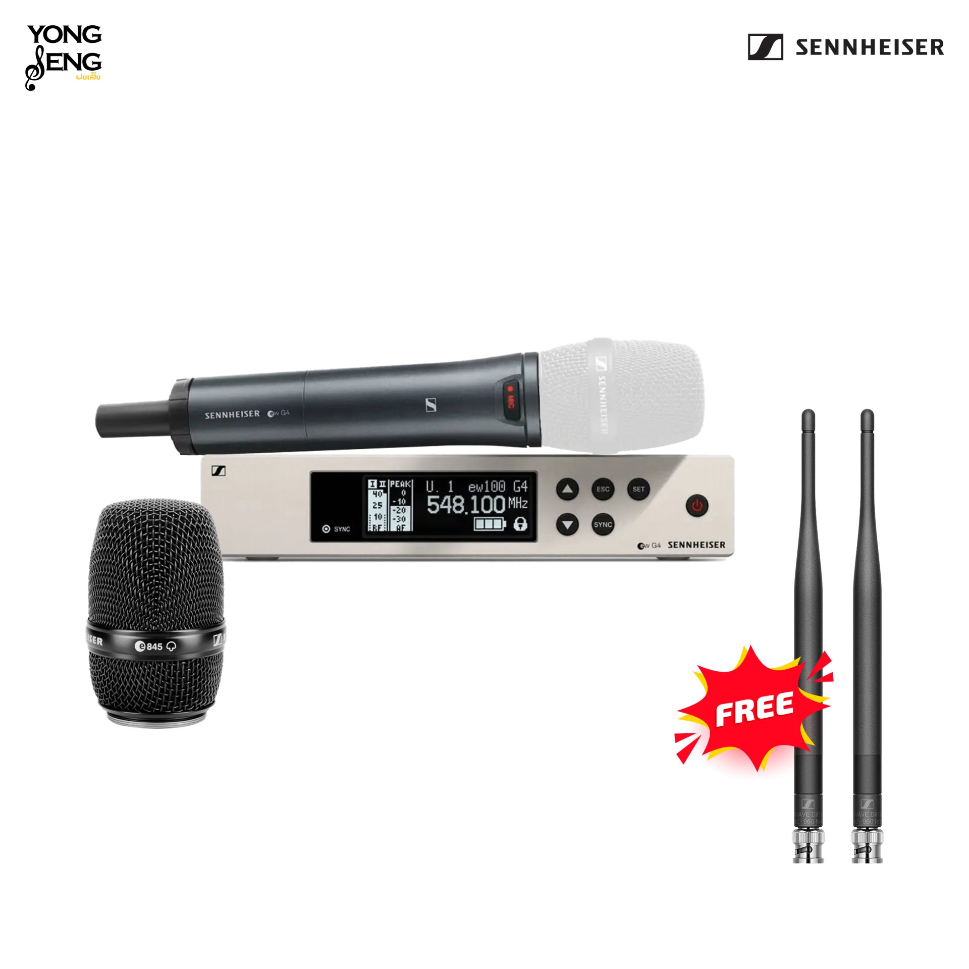 Sennheiser EW100 G4-845-S-TH Handheld Wireless System