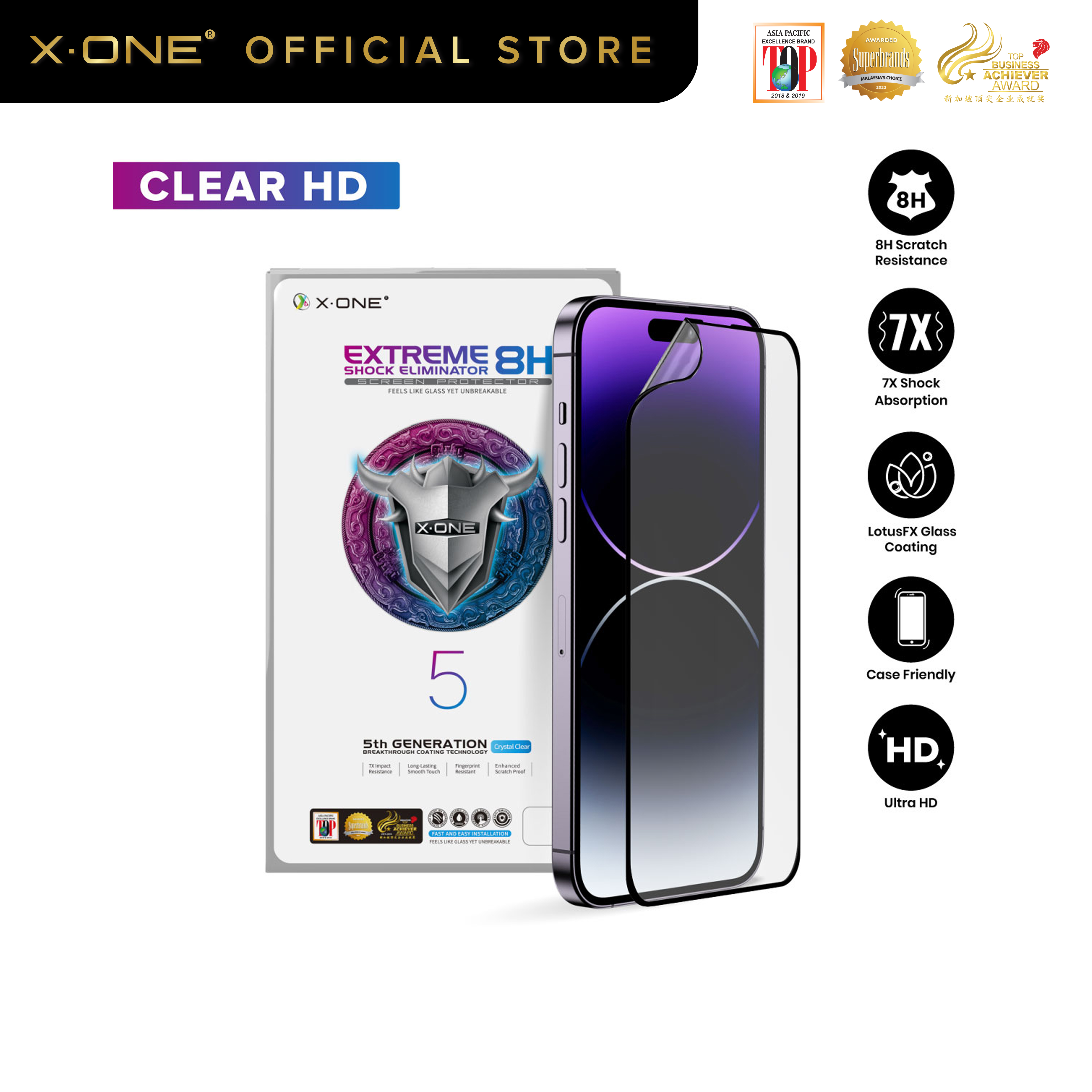 ibit ຟີມແກ້ວກັນຮອຍ 2.5D Full Coverage for iPhone 15 Pro Max